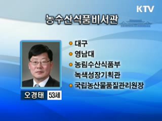 청와대 농수산식품비서관에 오경태