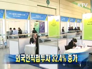외국인직접투자 32.4% 증가