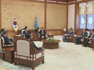 이 대통령, 멍젠주 중국 공안부장 접견