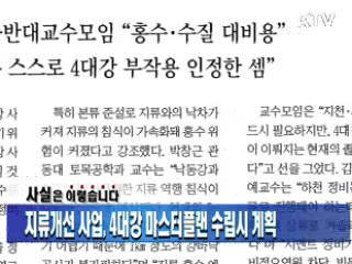 지류개선 사업, 4대강 마스터플랜 수립시 계획