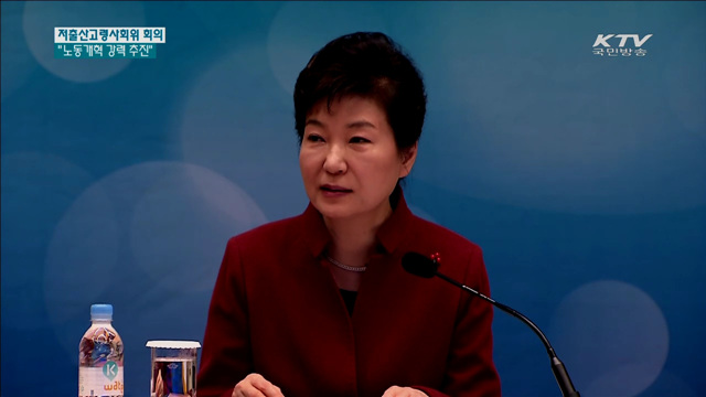 "만혼, 일자리 때문…노동개혁 강력 추진"