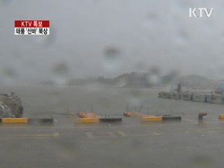 태풍 '산바' 북상···정오쯤 남해안 상륙